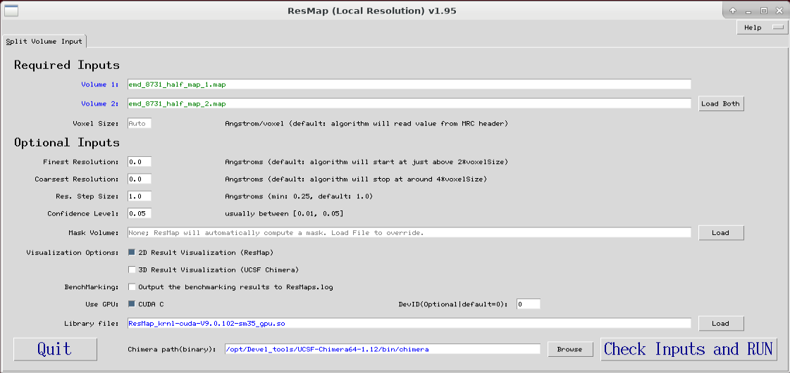 ResMap window