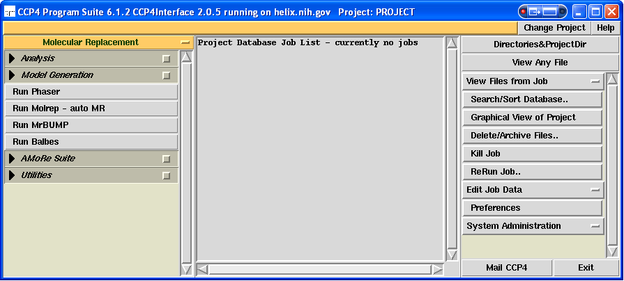 CCP4i window