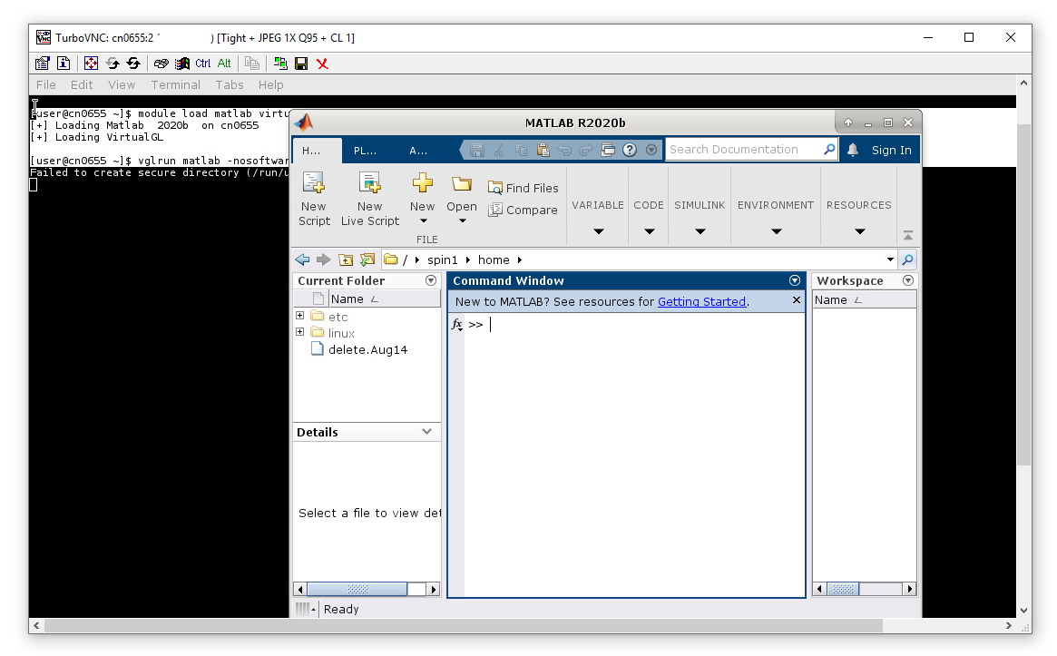 VNC terminal