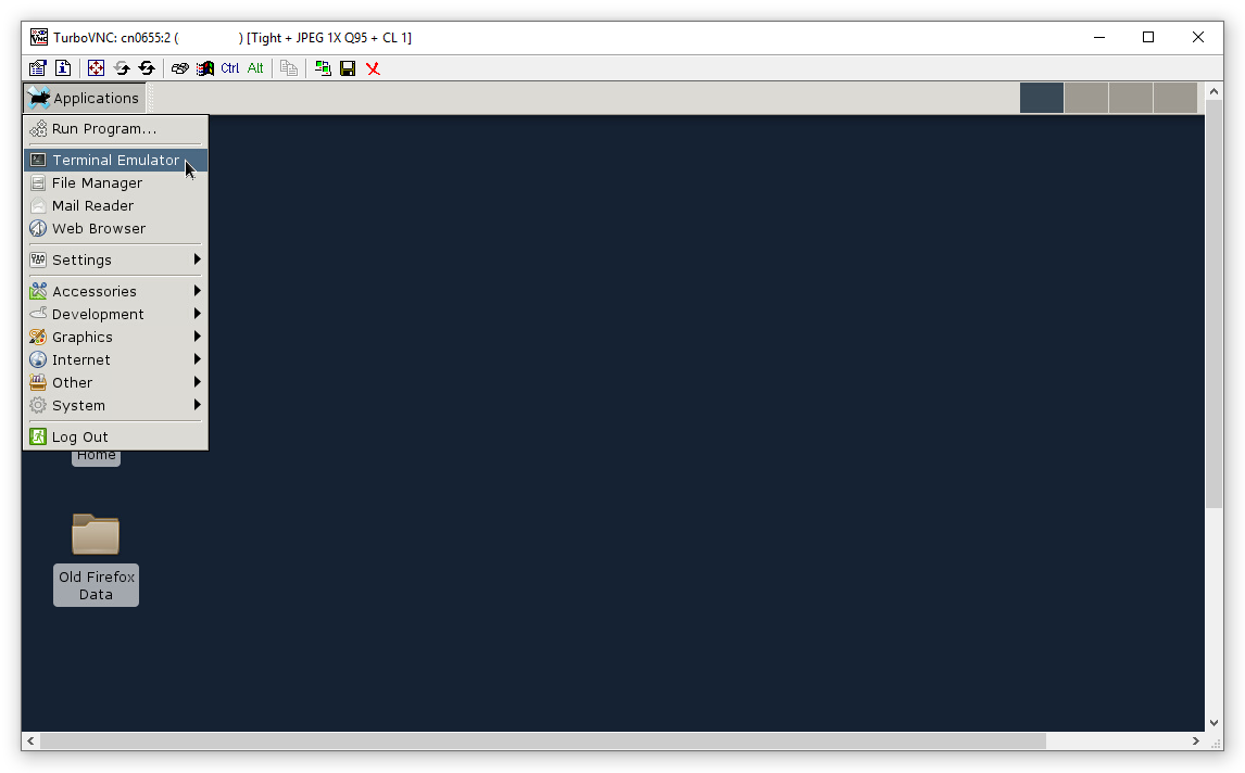 VNC terminal