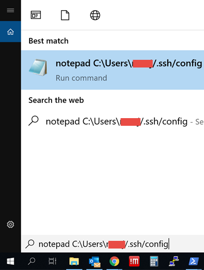 config .ssh file