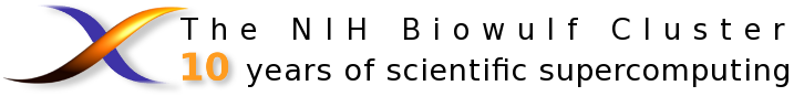 THe NIH Biowulf cluster: 10 years of scientific supercomputing